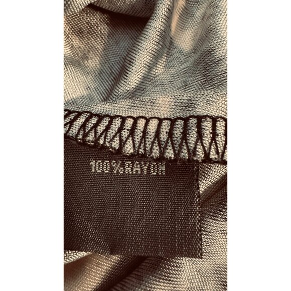 Kenneth Cole Reaction XS Sleeveless Black & White Abstract Print Dress Rayon - Picture 14 of 15